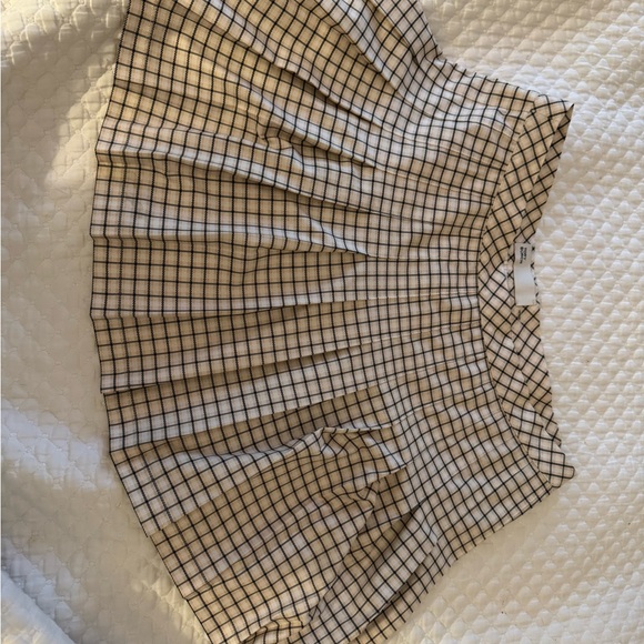 Tory Burch Black and Cream Grid Mini Skirt - Picture 4 of 6